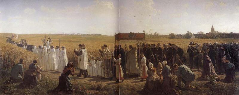 Jules Breton La Benediction des bles en Artois Sweden oil painting art